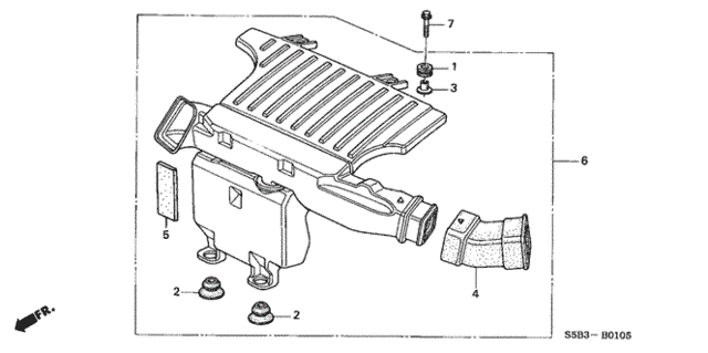 Resonator Chamber for 2005 Honda Civic #0