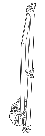 95C857706HOO3 - : Three Point Safety Belt Meranti Brown for Porsche: Macan Image