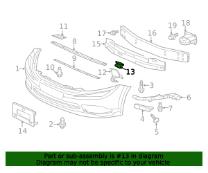 90651-SMR-E00 - Radiator Support Air Deflector Clip 2012-2026 Honda ...