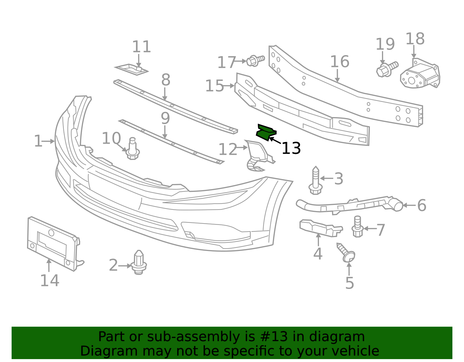 90651-SMR-E00 - 2012-2025 Honda - Clip Front Bumper (Lower) | Genuine ...