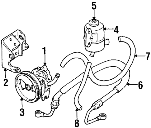 Pump & Hoses for 1998 Chevrolet Tracker #0
