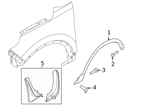 Exterior Trim - Fender for 2012 Ford Explorer #0