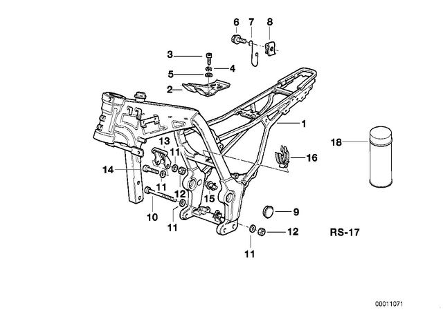 46512345593 - : Bracket/Cable Clamp for BMW-Motorrad Image