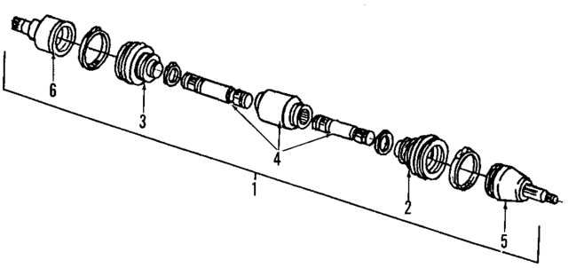 TX219 - Front Drive Axle: Cv Joint Kit for Ford: Taurus | Lincoln: Continental | Mercury: Sable Image