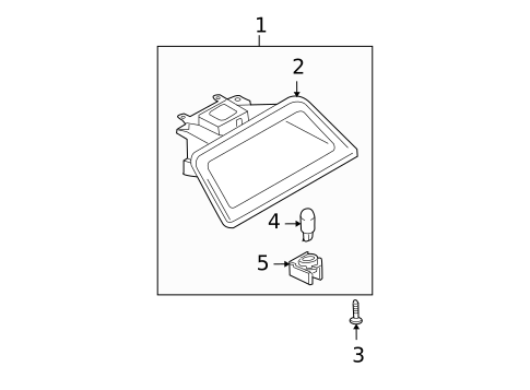 High Mounted Stop Lamp for 2008 Nissan Versa #0