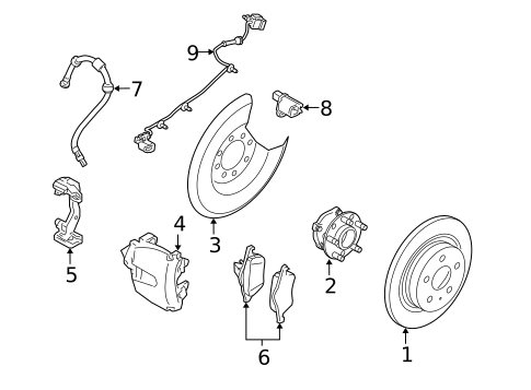 Anti-Lock Brakes for 2009 Volvo C30 #2