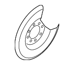 30666360 - Brakes: 2004-2013 Volvo Splash Shield for Volvo: C30, C70, S40, V50 Image