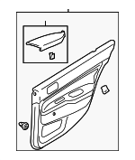 7222A437XA - : Door Trim Panel for Mitsubishi: Lancer Image