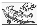 71120TS8A51 - : Grille Assembly for Honda Image