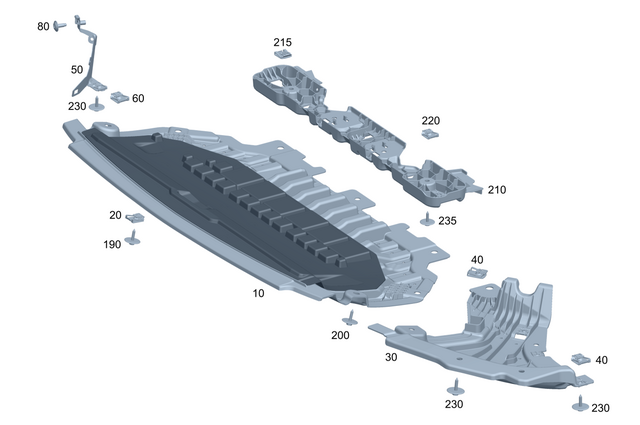 2145200600 - Engine Compartment Lining/Air Intake: Noise Capsule for Mercedes-Benz: CLE300, CLE450, CLE53 AMG, E350 Image image
