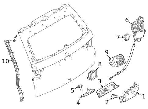 Liftgate for 2023 Land Rover Discovery Sport #1