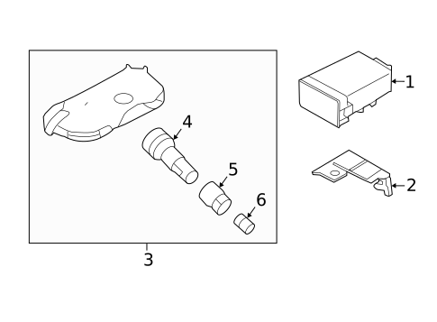 Tire Pressure Monitor Components for 2015 Kia Sportage #0
