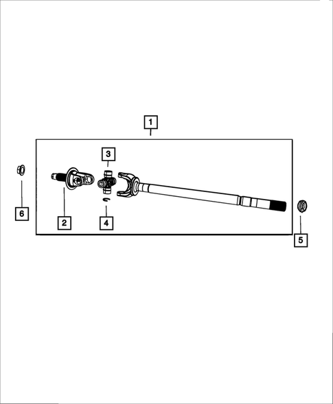 Front Axle Drive Shafts for 2014 Ram 3500 #1