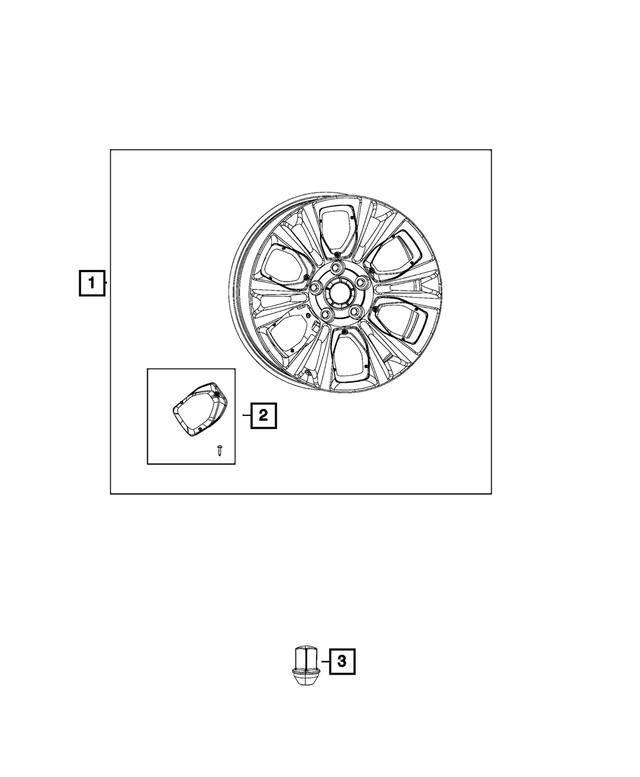 68268368AA - Wheels: Wheel Insert for Mopar Image image