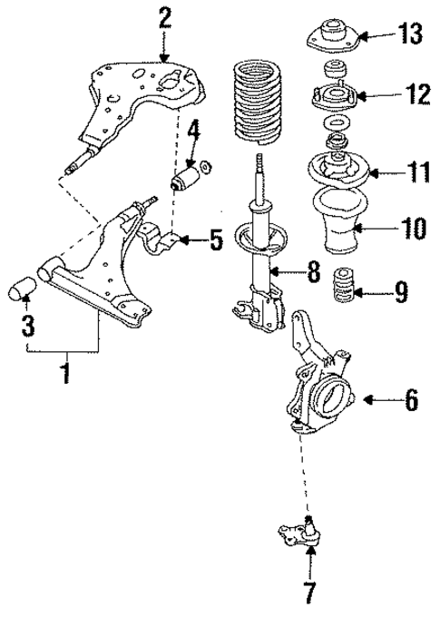 Suspension Components for 1986 Nissan Stanza #2