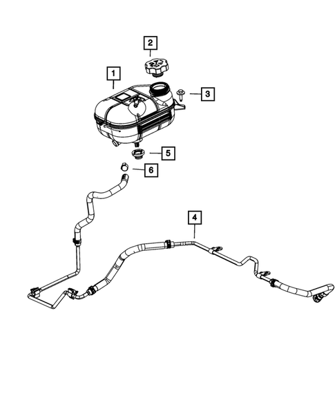 Engine Coolant Reservoir (Bottle) for 2014 Dodge Dart #0