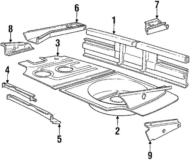 41341862456 - Body: Panel Below Lid for BMW Image