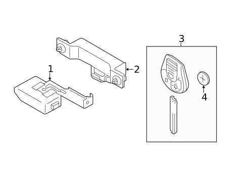 Anti-Theft Components for 2017 Nissan NV200 #0