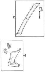 F7BZ6102345A - Body: Hinge Pillar for Ford: Aspire Image