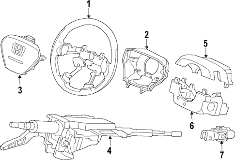 Steering Wheel for 2008 Honda Element #0