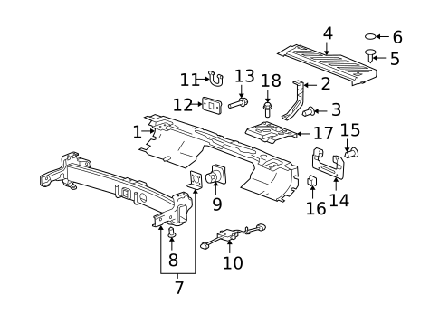 Bumper & Components - Rear for 2009 Hummer H3T #0