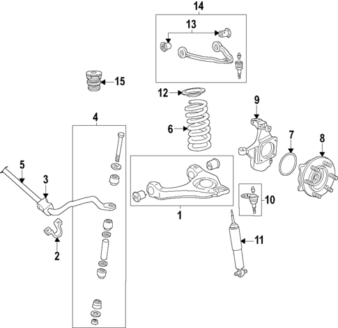 Front Suspension for 2021 Chevrolet Express 3500 #0