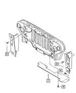 55036369AB - Air Conditioning &amp; Heater: Condenser Seal for Mopar Image