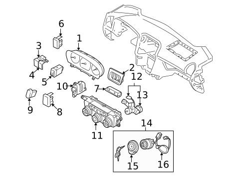 Switches for 2009 Hyundai Sonata #1