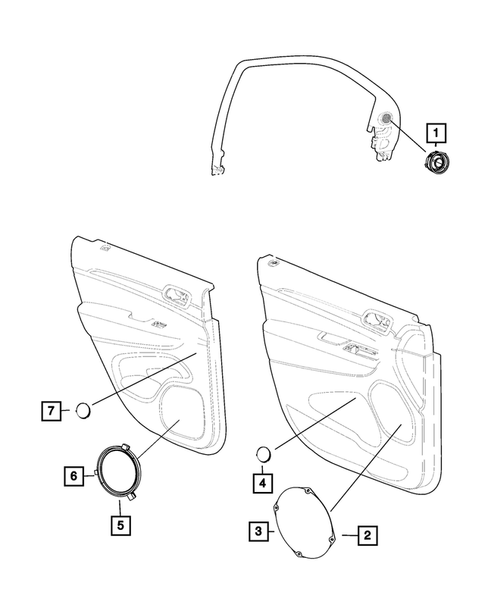 Radio, Antenna, Speakers, DVD, and Video systems for 2012 Jeep Grand Cherokee #1