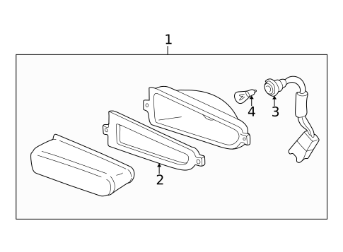Backup Lamps for 2001 Hyundai XG300 #0
