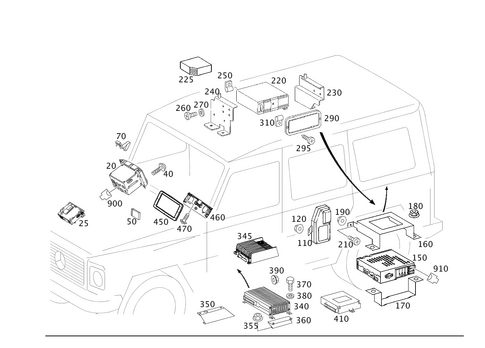 Radio, Operating and Display Unit for 2011 Mercedes-Benz G550 #0