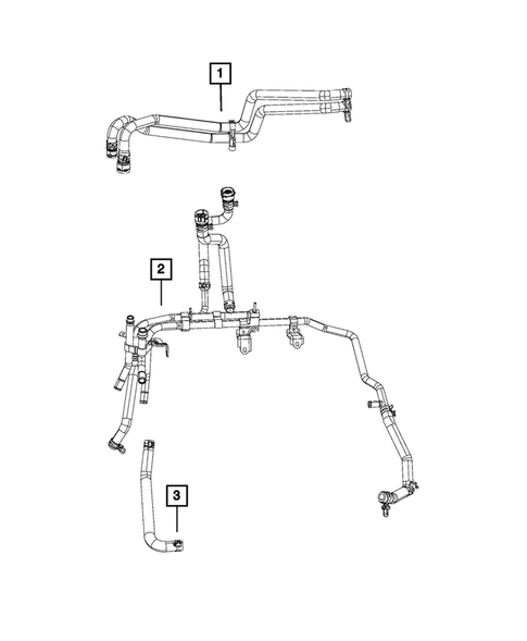 Air Conditioner and Heater Plumbing for 2019 Ram 1500 #3