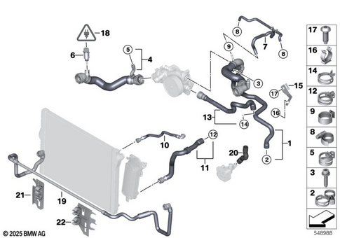 Cooling System Coolant Hoses for 2013 BMW BMW ALPINA B7L #0