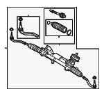 36003597 - Steering: Gear Assembly for Volvo: C40 Recharge, EC40, EX40, XC40 Recharge Image