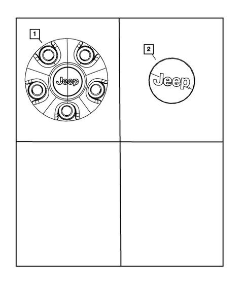 Wheel Covers and Center Caps for 2010 Jeep Wrangler #0