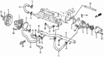 19509PC6000 - : Hose B, Bypass Outlet for Honda Image