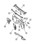 68006310AA - Body Sheet Metal Except Doors: Bracket for Mopar Image