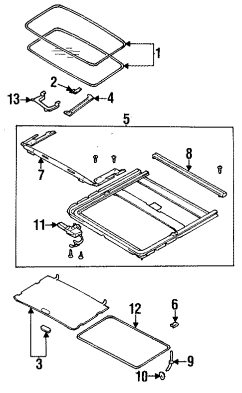 Sunroof for 1996 Subaru Legacy #0