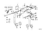 35111157728 - Pedals: Supporting Bracket, Foot Controls for BMW Image