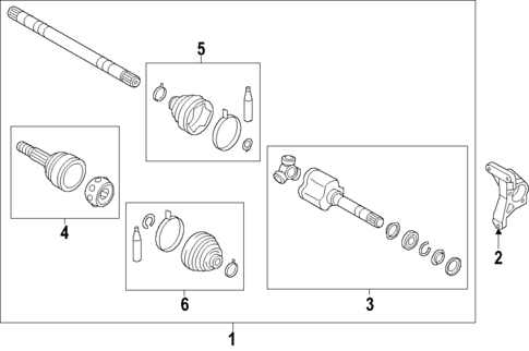 Axle Shafts & Joints for 2013 Nissan NV200 #0