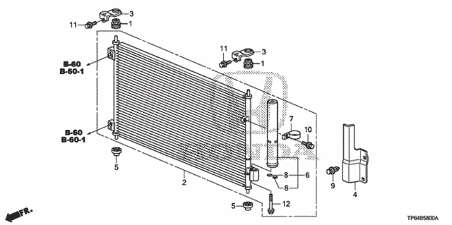 A/C Condenser for 2012 Honda Crosstour #0