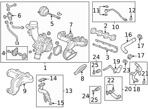Turbocharger & Components for 2019 Buick Encore #0
