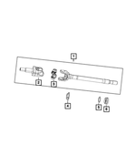 GR145053AA - Front Axle; Dana 216 MM; Differential and Drive Line: U-joint Kit, Right Or Left for Mopar Image