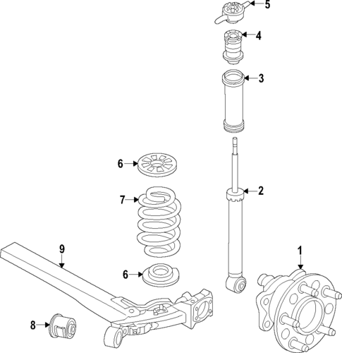 Rear Suspension for 2021 Hyundai Venue #1
