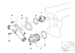 11517527799 - Engine: Coolant Pump, Mechanical for BMW Image