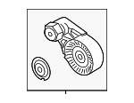 PB903308 - Cooling System: Tension Pulley for Porsche: 718 Boxster, 718 Cayman, 911, Cayman Image