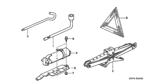 Tools - Jack for 2007 Honda Pilot #0