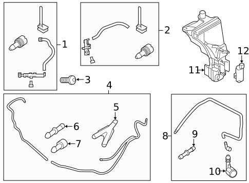 Washer Components for 2019 Volvo S90 #0