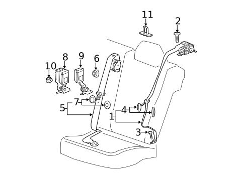Seat Belt for 2014 Buick LaCrosse #1