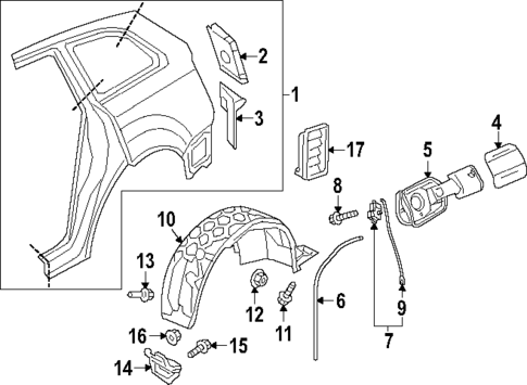 Quarter Panel & Components for 2025 Audi SQ7 #0